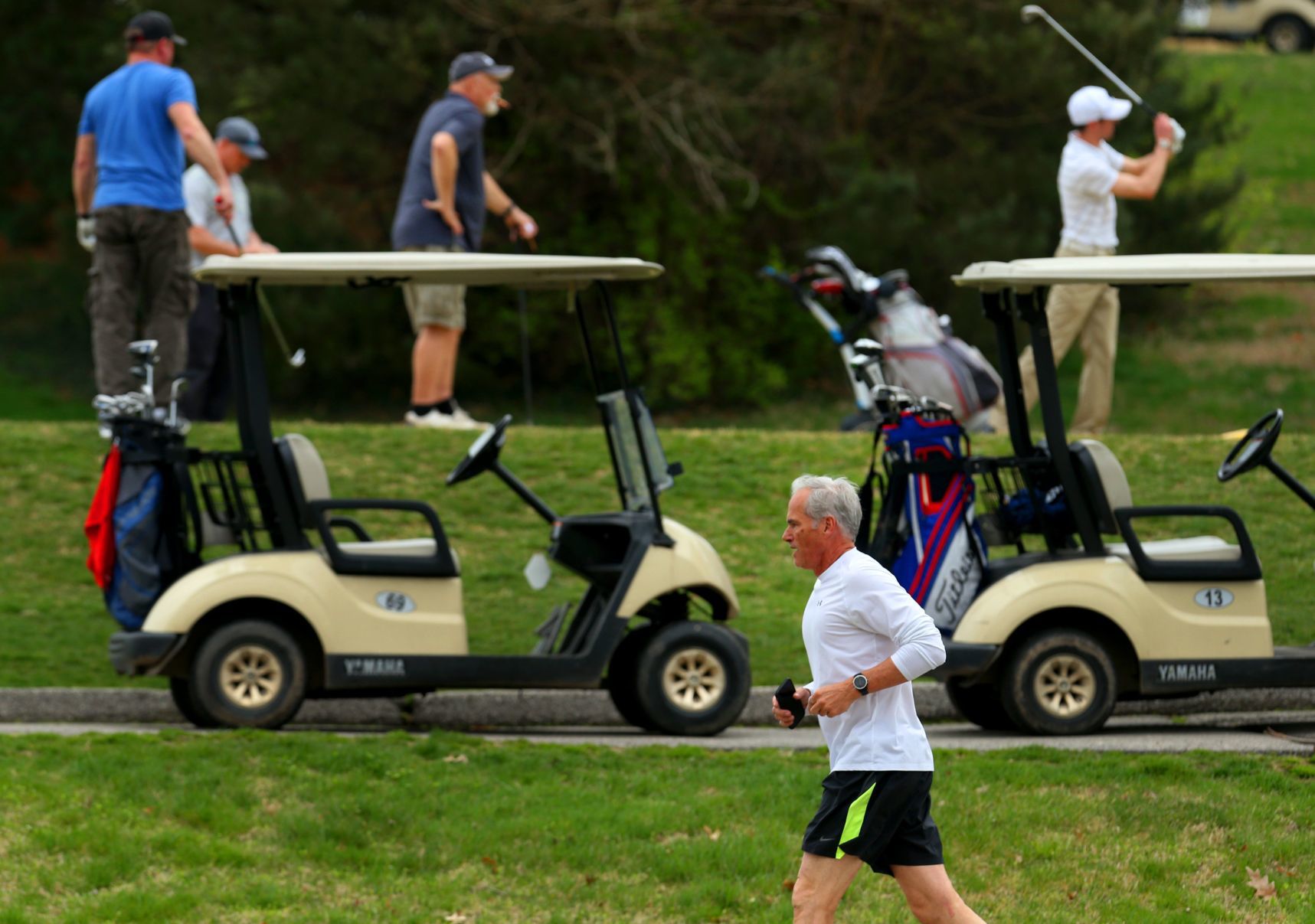Stay-at-home mandates appear to fill area parks